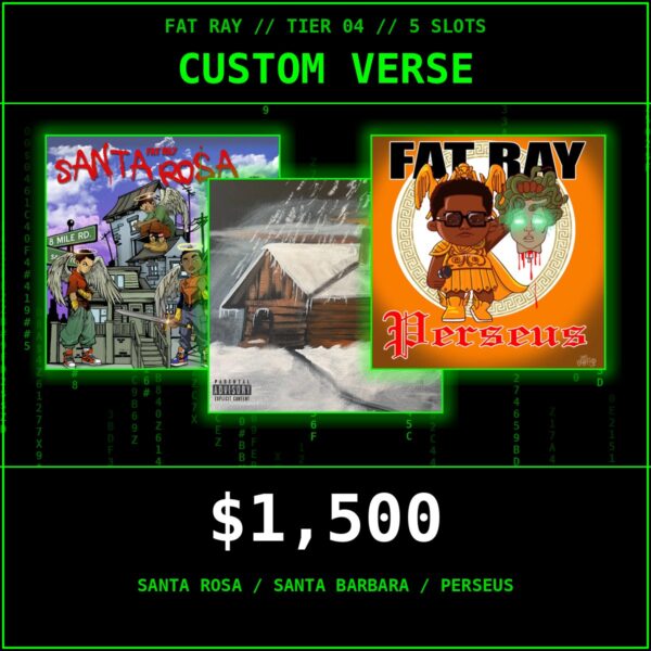 Fat Ray Custom Verse — Santa Rosa, Santa Barbara and Perseus album covers