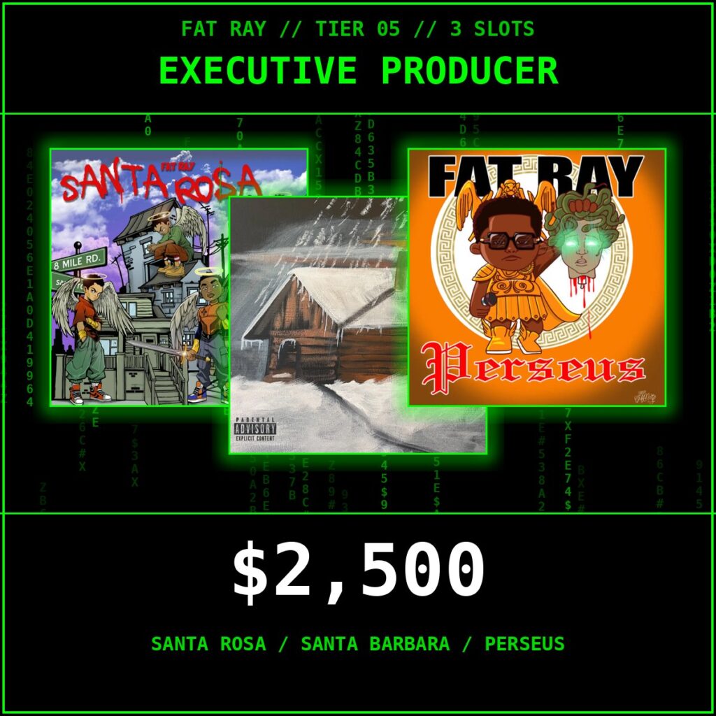 Fat Ray Executive Producer — Santa Rosa, Santa Barbara and Perseus album covers