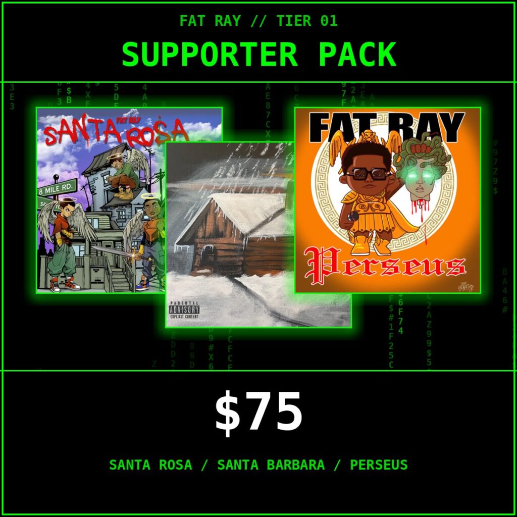 Fat Ray Supporter Pack — Santa Rosa, Santa Barbara and Perseus album covers